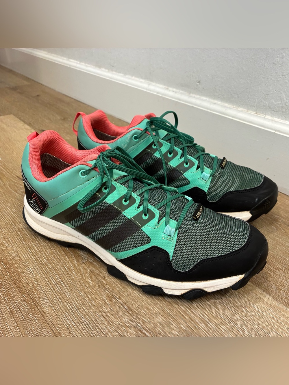 Adidas Kanadia 7 TR GTX Trail Running Shoes Green Pink Women’s Size US 12